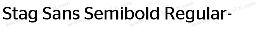 Stag Sans Semibold Regular字体转换